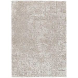 Chantille ACN559 Ivory 2 ft. 6 in. x 3 ft. 10 in. Machine Washable Indoor/Outdoor Geometric Area Rug