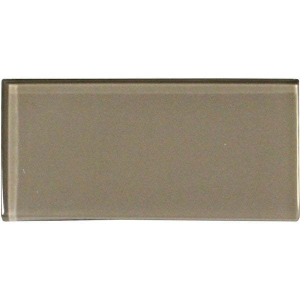 MSI Khakis 3 in. x 6 in. Glass Wall Tile (1 sq. ft. / case)