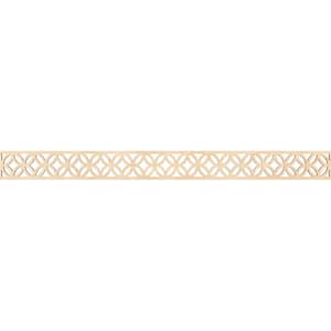 Crosby Fretwork 0.25 in. D x 46.375 in. W x 4 in. L Birch Wood Panel Moulding