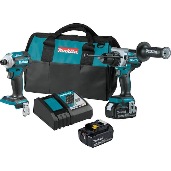 Makita 2-Tool 18 Volt LXT Lithium-Ion Brushless Sub-Compact Drill/Driver &  Impact Driver Cordless Tool Combo Kit - Power Townsend Company