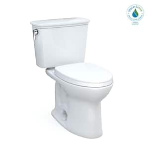 Drake 2-Piece 1.28 GPF Single Flush Elongated ADA Comfort Height Toilet w/ 10in Rough-In in Cotton White, Seat Included