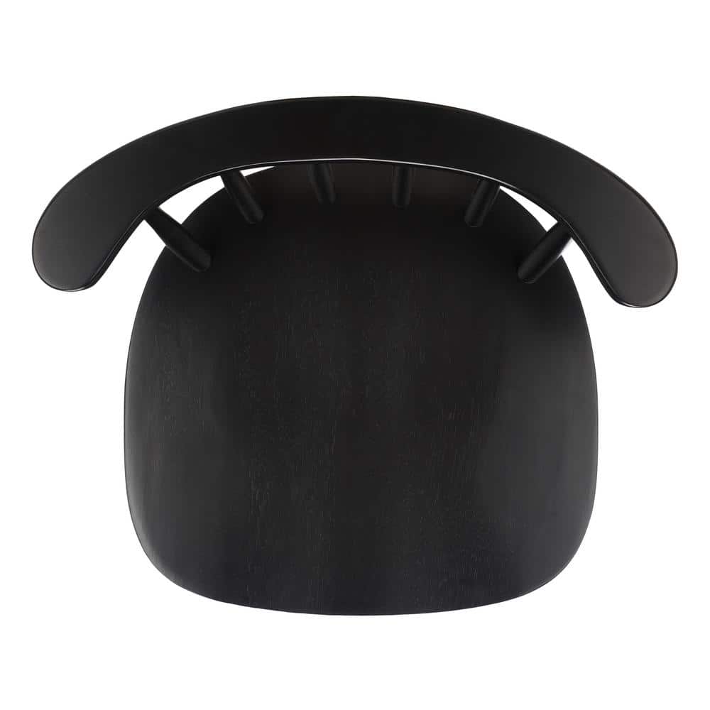 Jay Black Wood and Metal Counter Stool