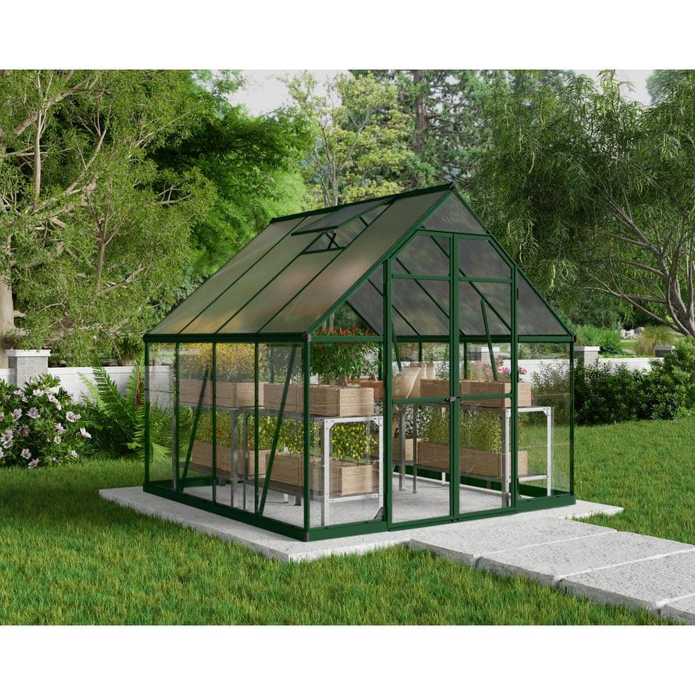 CANOPIA by PALRAM Balance 8 ft. x 8 ft. Hybrid Green/Clear