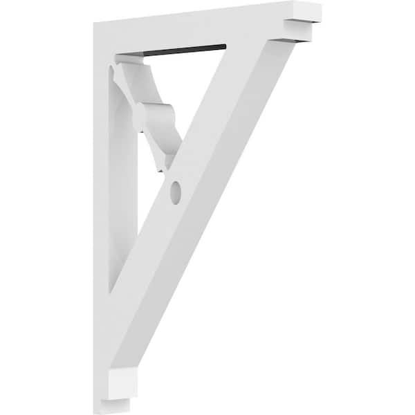 Ekena Millwork 5/8 in. W x 9 in. H x 5 1/2 in. D PVC Artisan Bracket