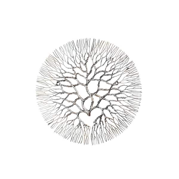 Median 17.7 in. Wrought Iron Coral