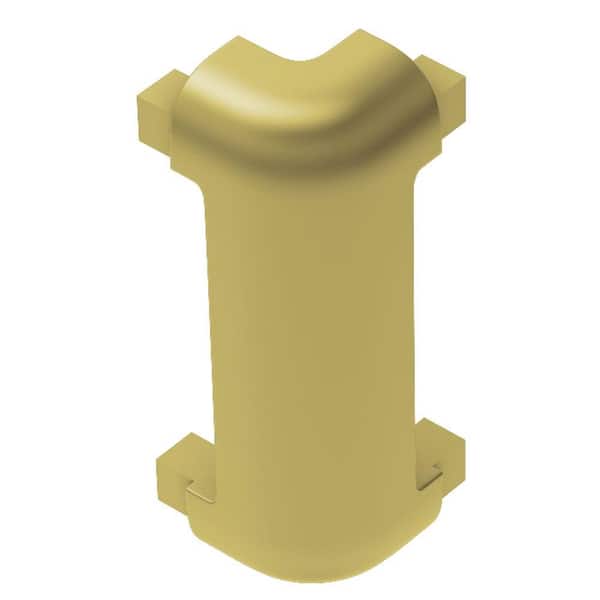 Schluter Rondec-CT Satin Brass Anodized Aluminum 1/2 in. x 2-5/64 in. Metal 90 Degree Outside Corner