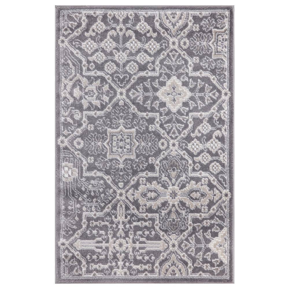 Jefferson Collection Athens Gray 3 ft. x 4 ft. Area Rug price history on PriceWatchPro