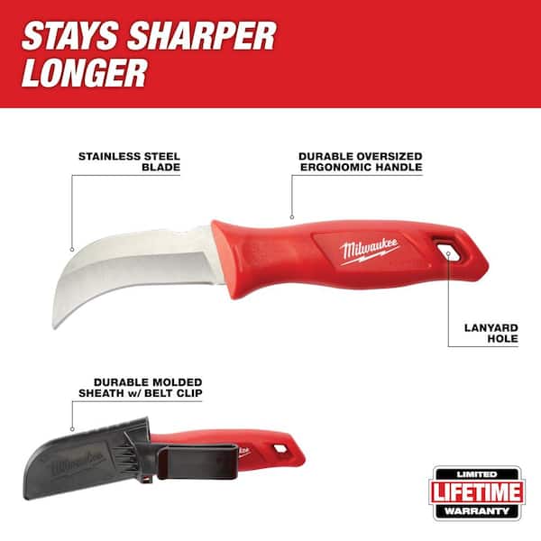 Milwaukee 36 oz. 4-in-1 Lineman's Hammer with Fixed Blade