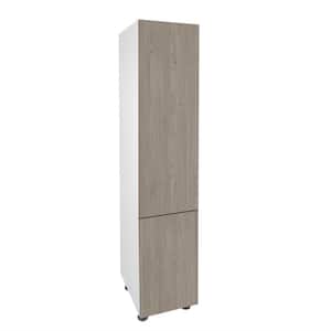 Quick Assemble Modern Style, Grey Nordic 90 in. Pantry Kitchen Cabinet (18 in. W x 24 in. D x 90 in. H)