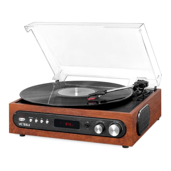 Record Player Vinyl Turntable,bluetooth Turntables 3 Speed Vinyl Records  Player With Speaker