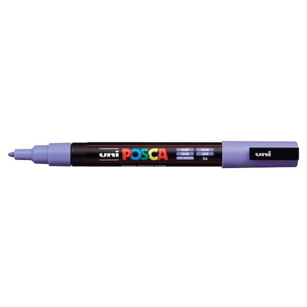 Uni Pc-3m Posca Marker Glitter Violet