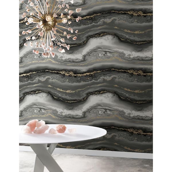 Aviva Stanoff Shifting Sands Onyx Peel and Stick Wallpaper