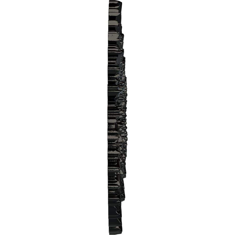 Eryn Hand-Painted Black Pearl Polyurethane Ceiling Medallion