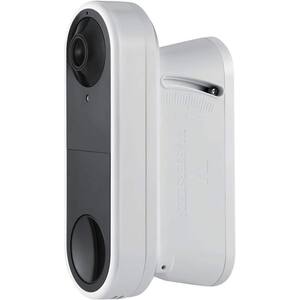 Vertical Wedge Wall Mount for Arlo Video Doorbell - Flexible Mounting Options for Your Smart Doorbell in White