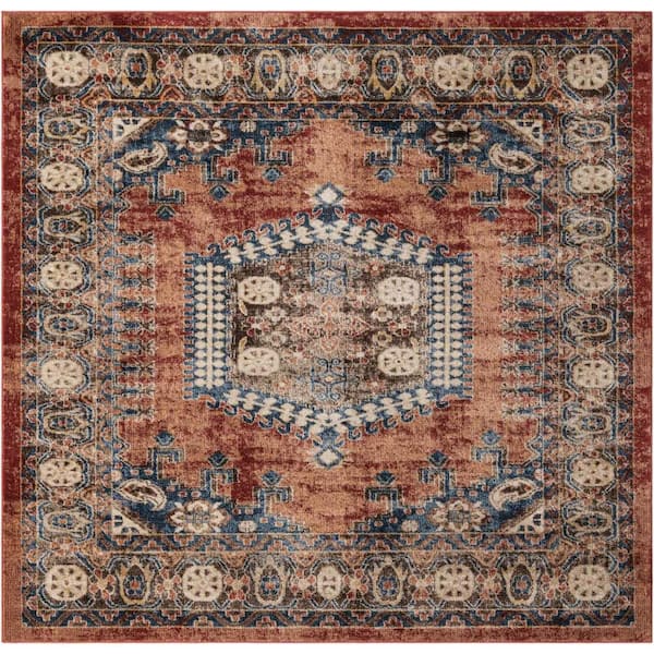 Unique Loom Utopia Larissa Terracotta 7' 10 x 7' 10 Area Rug