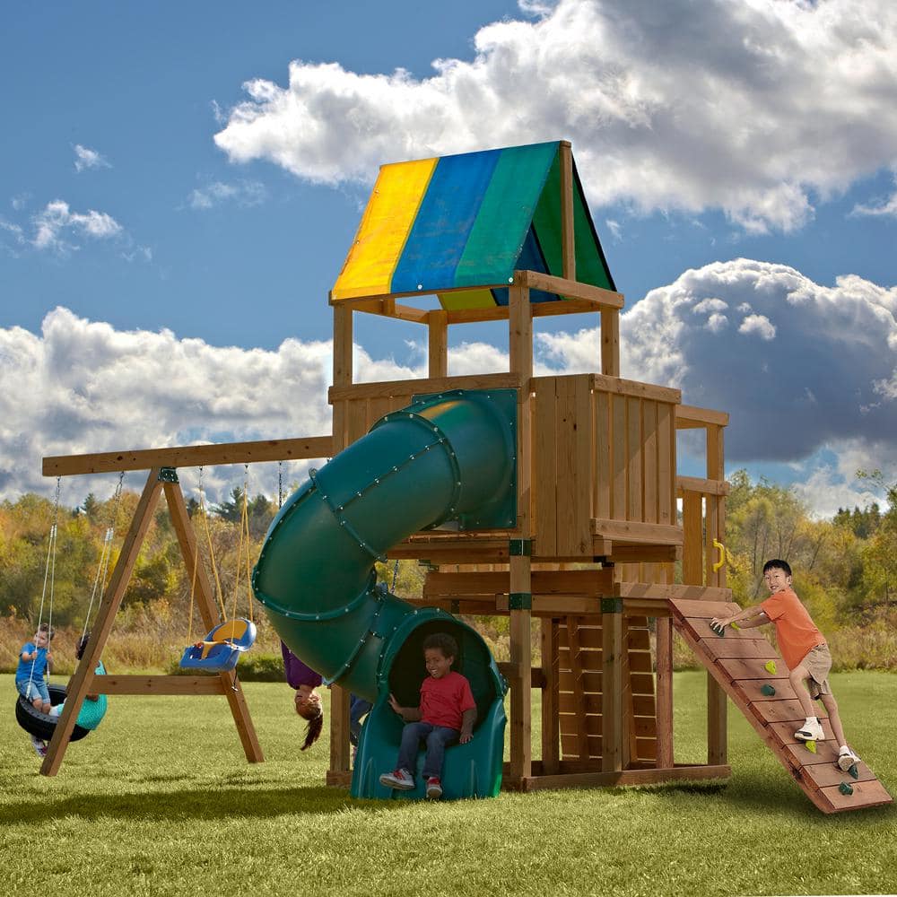 Kodiak Custom Play Set Hardware Kit with Swings and Climbing Rocks
