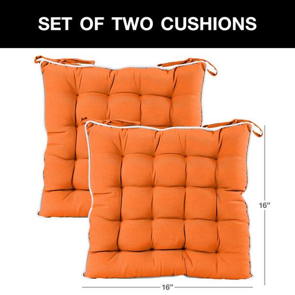 Patio Premier 16 In L X 15 W 2 5, Terracotta Dining Chair Cushions