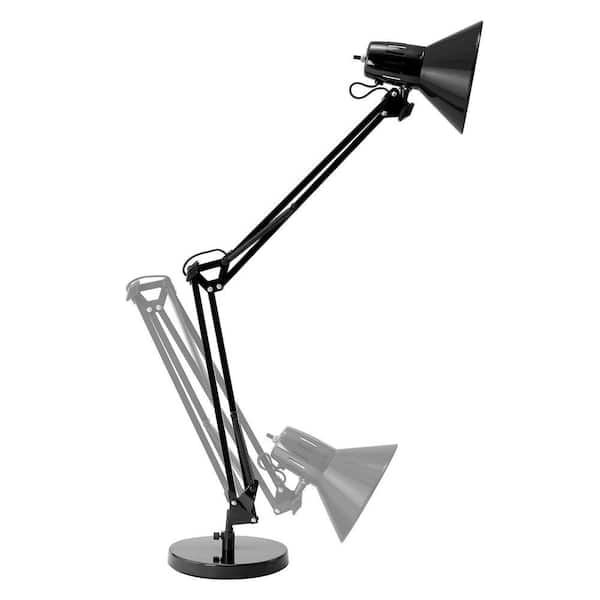 Bostitch 17 in. Black Desk Lamp with Metal Swing Arm VLF100D - The