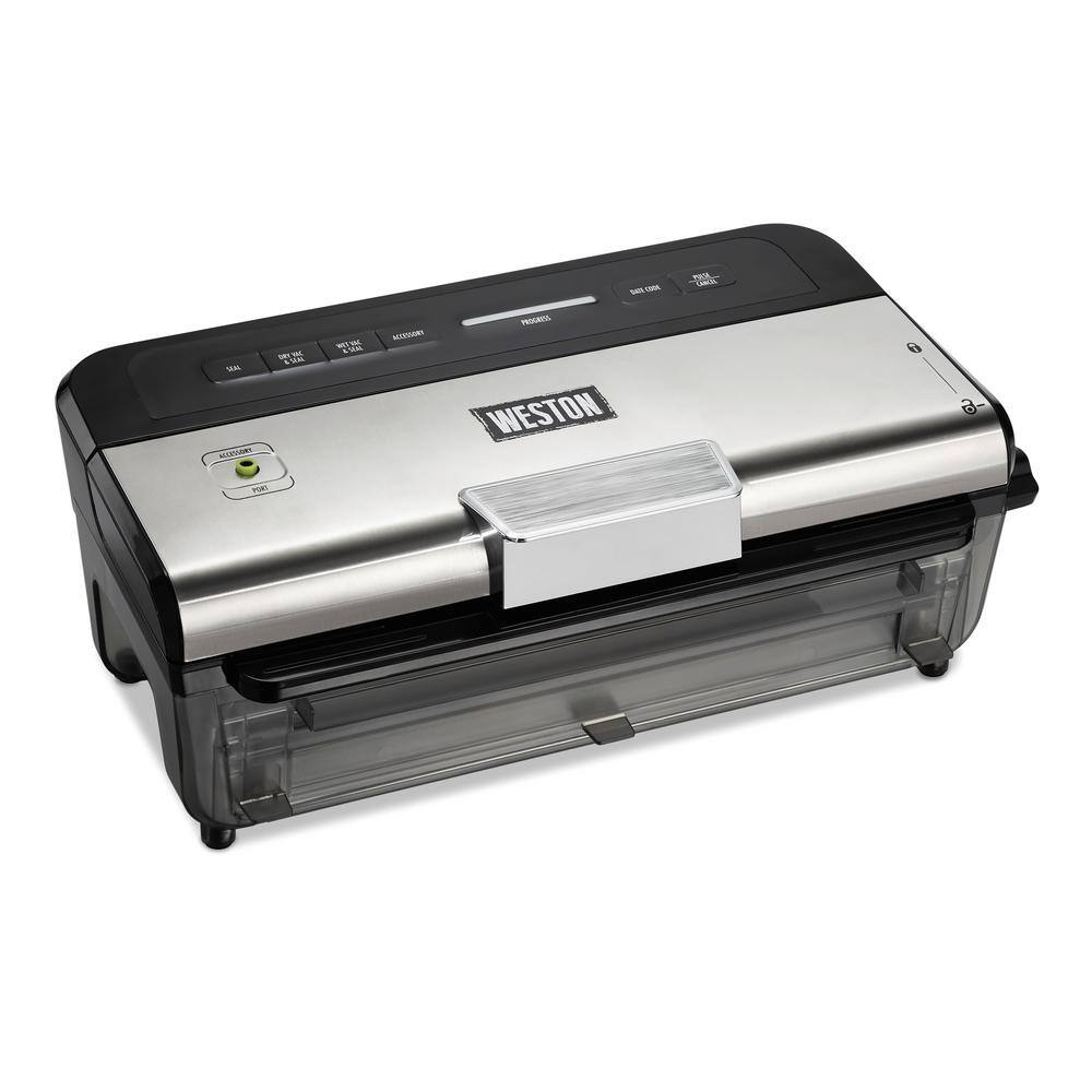 Weston Wet and Dry Black and Silver Food Vacuum Sealer with Date Code ...