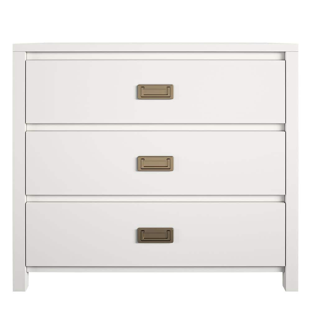 Haven 3-Drawer 36 in. W, Kids' Dresser, White -  Ameriwood Home, 1642013COMS