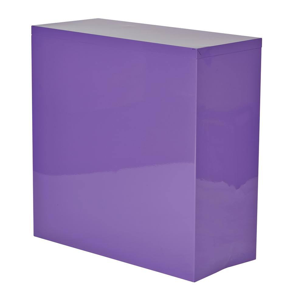 Adjustable Purple Metal 31" Bookcase with Shelves
