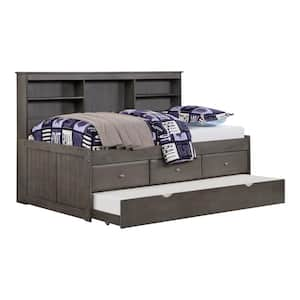 Crayna Dark Gray Twin Daybed with Trundle