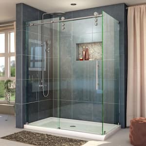 1200 x 900 mm Sliding Shower Cubicle 6 mm Glass Reversible Shower Enclosure Door with Side Panel
