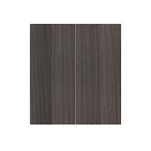 Valencia Assembled 30 in. W x 12 in. D x 30 in. H Chateau Brown Plywood Assembled Wall Kitchen Cabinet