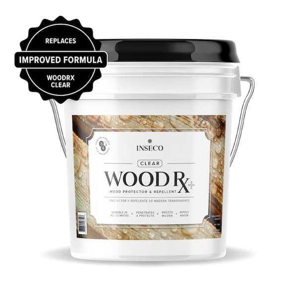 Clear WoodRx Plus 5 Gal. Bucket Exterior Wood Sealer and Water Repellent