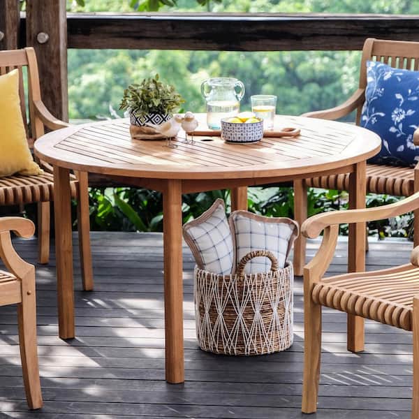 Teak Patio Outdoor Garden Furniture Round Table Dining Table 120cm Diameter  - Buy Teak Patio Outdoor Garden Furniture Round Table Dining Table 120cm  Diameter Product on