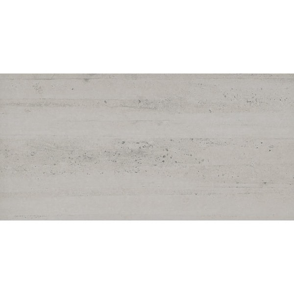 EMSER TILE Cassero II White 11.81 in. x 23.62 in. Matte Concrete Look Porcelain Floor and Wall Tile (11.628 sq. ft./Case)