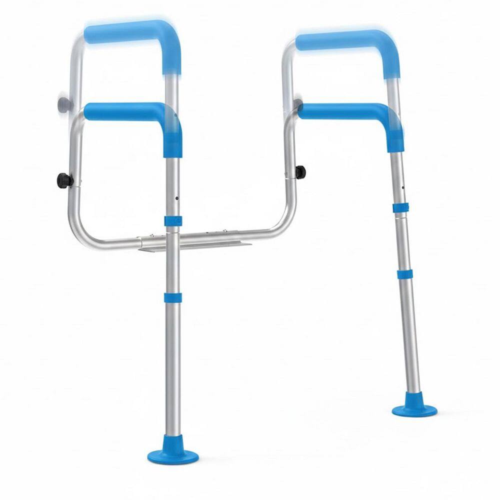 Toilet Safety Rails with Large Non-Slip Foot Pads, Adjustable Height and Width, Support for Elderly, Disabled price history on PriceWatchPro