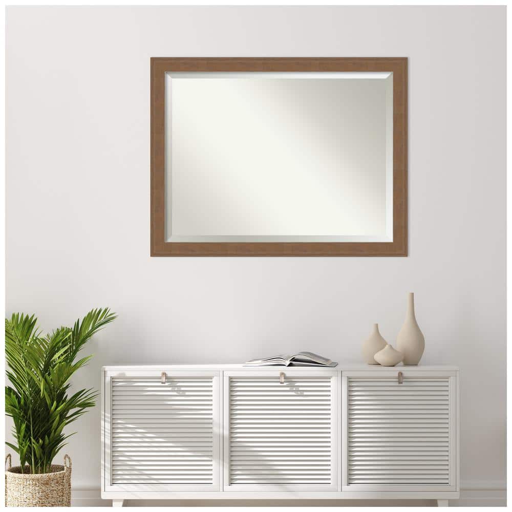 Alta Medium Brown and Bronze Rectangular Wall Mirror