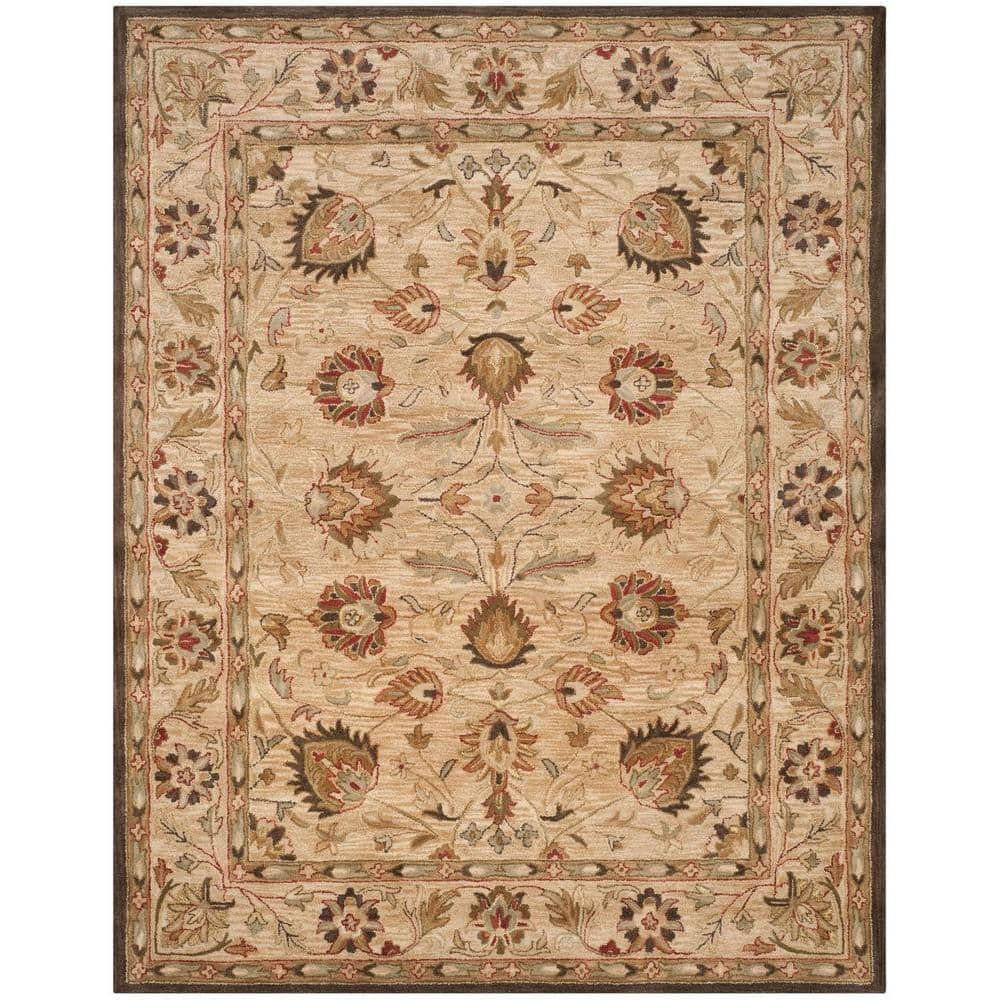 SAFAVIEH Antiquity Beige 10 Ft X 14 Ft Border Area Rug AT812A 10   Beige Safavieh Area Rugs At812a 10 64 1000 