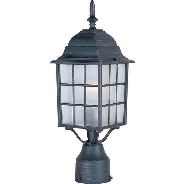 Maxim Lighting North Church 1-Light Rust Patina Outdoor Pole/Post Lantern
