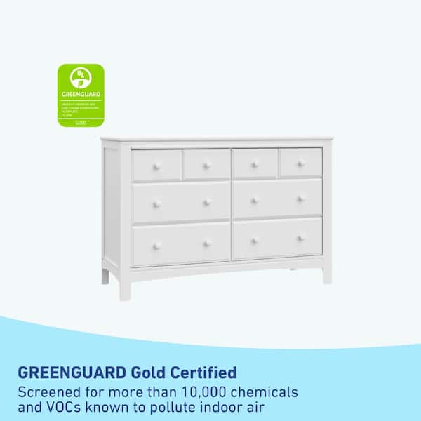 Graco 6-Drawer Benton White Dresser 03706-201 - The Home Depot