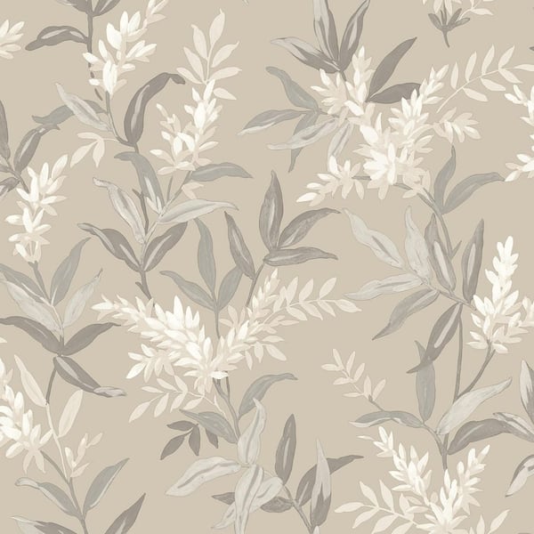 Unbranded Olivia Beige Floral Wallpaper Sample
