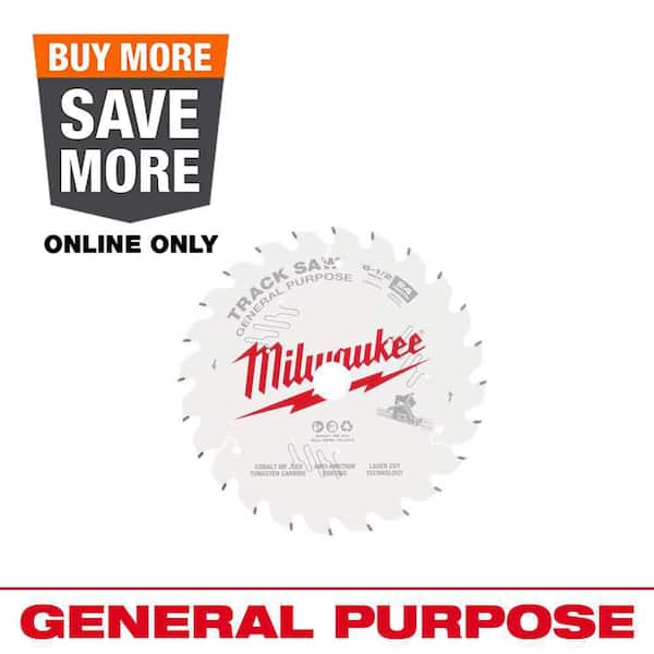 6-1/2 in. x 24-Tooth Carbide General Purpose Track Saw Blade (1-Pack)