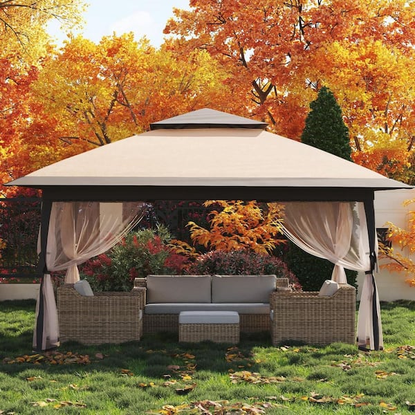 Garvee 12 ft. x 12 ft. Double Roof Instant Pop Up Gazebo Canopy