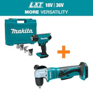 18V LXT Lithium-Ion Cordless Heat Gun (Tool Only) with 18V LXT Lithium-Ion 3/8 in. Cordless Angle Drill (Tool-Only)