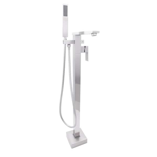 Dyconn McPhee Single-Handle Claw Foot Tub Faucet with Hand Shower in Brushed Nickel