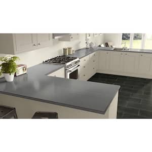 3 ft. x 8 ft. Laminate Sheet in Satin Stainless with Premium Linearity Finish