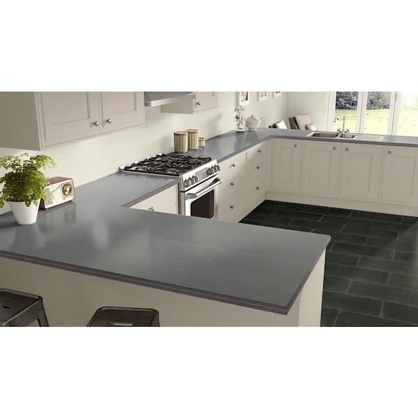 3 in. x 5 in. Laminate Sheet Sample in Satin Stainless with Premium Linearity Finish