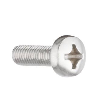 M8-1.25 x 25 mm Phillips Pan Head Stainless Steel Machine Screw
