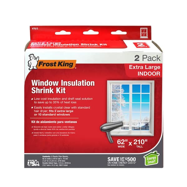 X 210 In Frost King 62 In Polyurethane Extra-Large Shrink Window Insulation 