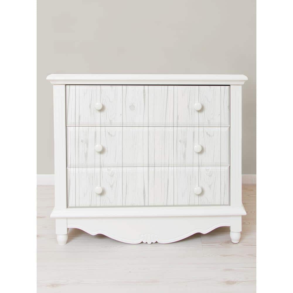 White and Gray Faux Wood Peel and Stick Wallpaper Roll