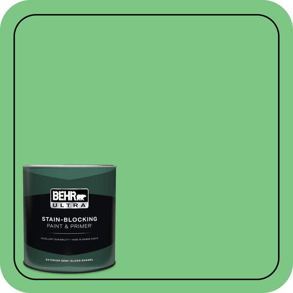 1 qt. #P390-5 Garden Stroll Semi-Gloss Enamel Exterior Paint & Primer price history on PriceWatchPro