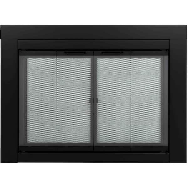 Pleasant Hearth Ascot Large Glass Fireplace Doors