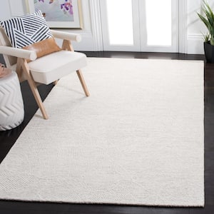 Metro Natural/Ivory 2 ft. x 3 ft. Solid Color Abstract Area Rug