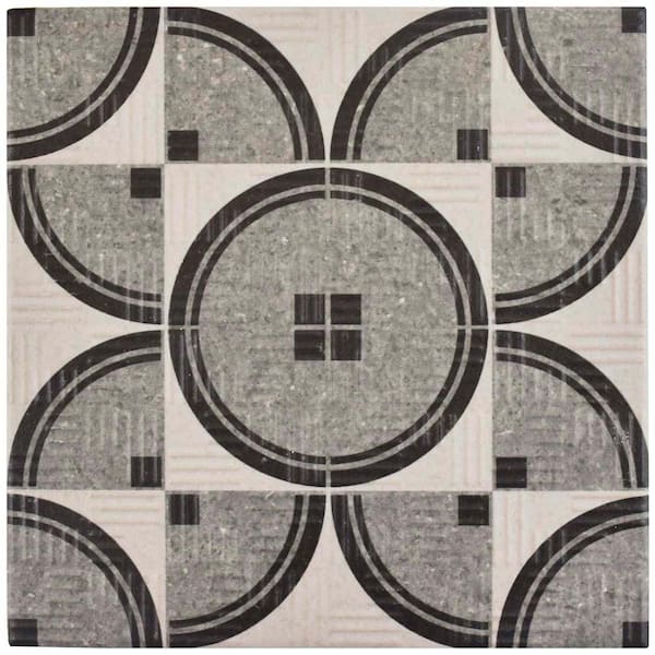 Merola Tile Area 15 Button Grey 6 in. x 6 in. Porcelain Floor and Wall Tile (11.94 sq. ft. / case)